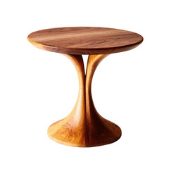 Elegant Wooden Cocktail Table Isolated [Transparent Background PNG]