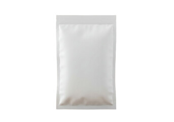 Naklejka premium Plain White Sealed Pouch – Minimalist Packaging for Food, Supplements, or Small Goods