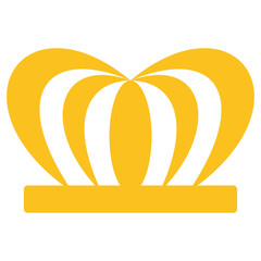 Obraz premium Flat Illustration Golden Crown Icon Design