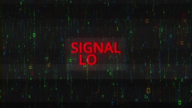 Signal Lost digital glitch effect Digital Pixel Noise Glitch Error noise background. effect. cyberattack malware hacking bug antivirus encryption noise Virus code software hack concept. Cyber security