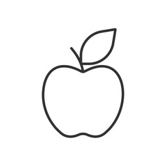 Apple icon. Fruit symbol modern, simple, vector, icon for website design, mobile app, ui. Vector Illustration