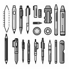 Office Pens and Tools Icons