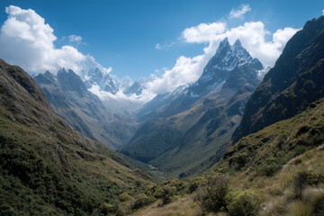 explore breathtaking beauty of top  mountains in south america where majestic peaks rise into blue sky