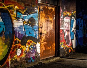 Fototapeta premium graffiti on the wall