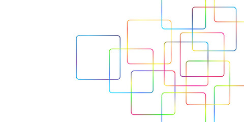 Abstract geometric pattern squares for banners, covers, brochures and simple backgrounds in a minimalist style. Transparent PNG available
Abstract colorful geometric pattern square and random lines.