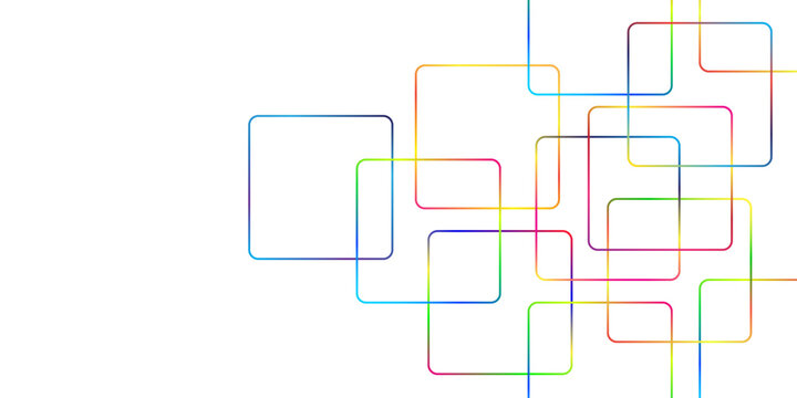 Abstract geometric pattern squares for banners, covers, brochures and simple backgrounds in a minimalist style. Transparent PNG available
Abstract colorful geometric pattern square and random lines.