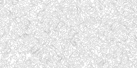 Abstract line art white background vector. Mountain topographic map wallpaper with blue lines texture. Hand drawn illustration design for wall arts, fabric, geographic contour map paper texture. 