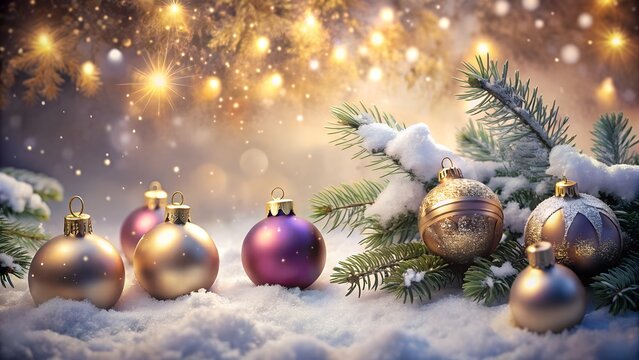 Christmas gifts piled next to a laptop on a white table