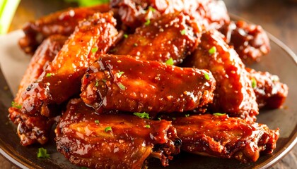 Best bbq chicken wings recipe homemade delicious sauce appetizer party food dish