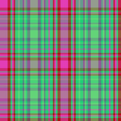 Blue and green tartan plaid fabric pattern
