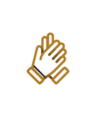 Obraz premium Appreciation hands icon flat design illustration