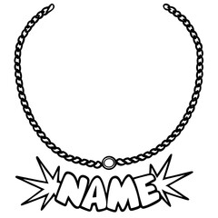 Simple Necklace Illustration