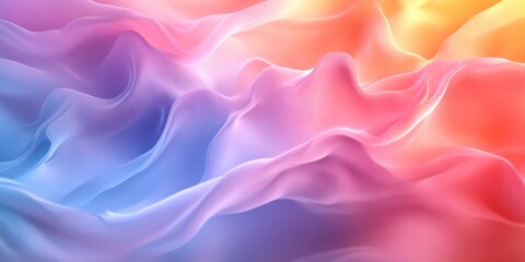 Obraz premium High-resolution shot of a retro gradient with soft pastels and smooth transitions, ideal for vintage, vibrant designs.