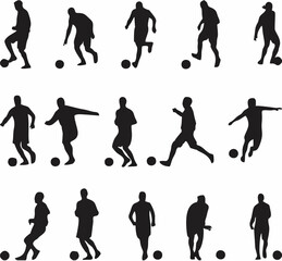 Football players silhouettes.eps