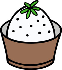 Kawaii Strawberry Ice Cream Dessert