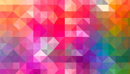 Colorful Abstract Triangle Mosaic.