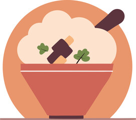 Spiced Rice Bowl with Garnish