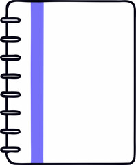 Minimal Notebook Section with Band