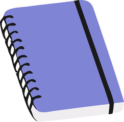 Solid Blue Spiral Notebook