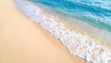 Soft Waves on Sandy Beach.