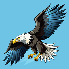 a-majestic-bald-eagle-in-mid-flight--captured-in-a .eps