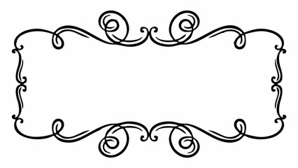 Vignette curl element. Decora...