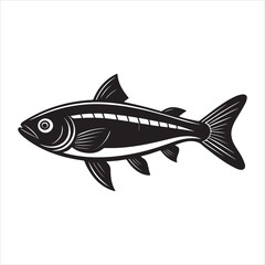A Close-up Portrait of a Fresh Anchovy, a Small and Nutritious Oily Fish, a Flavorful and Sustainable Ingredient Rich in Omega-3 Fatty Acids
