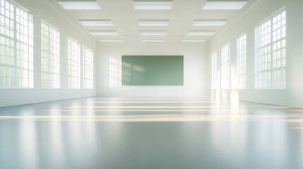 empty school or university classroom