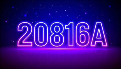 Neon numbers on dark background (1)