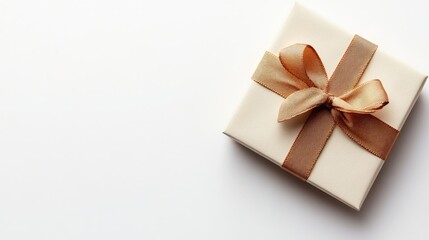 Simple and elegant gift voucher mockup on white background, ready for inserting promotional design, text, or personalized branding