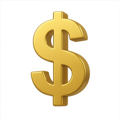 Fototapeta premium Golden dollar sign shines bright symbolizing money wealth finance and vibrant currency investment growth