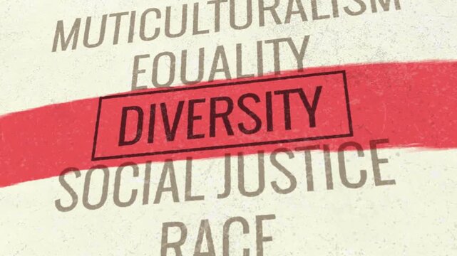 Diversity 3D Scrolling Title Animation