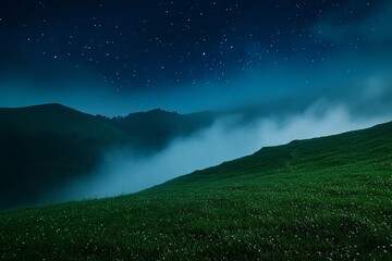 Discover the breathtaking beauty of mist-covered mountains with layers of rolling hills at sunset perfect for serene nature escapades and captivating photography.