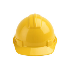 Fototapeta premium yellow helmet isolated on white