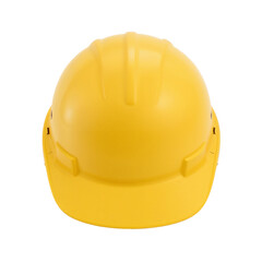 Fototapeta premium yellow helmet isolated on white