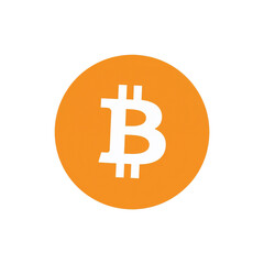 Obraz premium Bitcoin icon logo. Bitcoin icon cryptocurrency sign payment symbol.official orange logo isolated on white background 