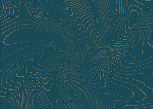 Luxury dark blue abstract topographic contour line background, elegant map elevation texture, premium minimal wallpaper for fabric, wall art, digital design, packaging