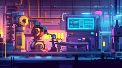 Obraz premium AI-Powered Maintenance Robot