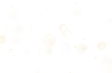 Christmas bokeh dust snowflakes isolated on transparent background