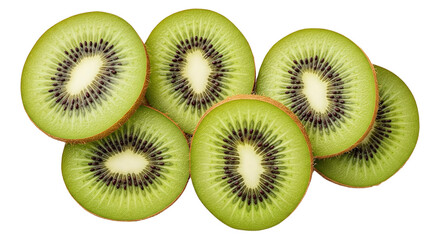 Fototapeta premium Kiwi png zesty kiwi png sliced fruit png tropical snack png green citrus png transparent background image