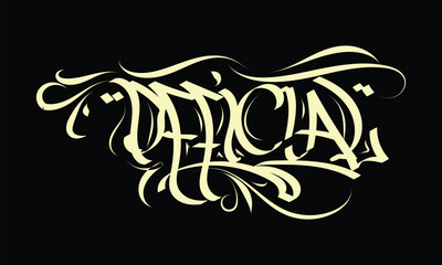 OFFICIAL lettering custom style tattoo design