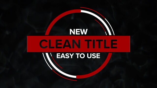 Clean Minimalistic Circle Title