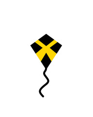 vector illustration of abstract kite design 