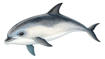 Obraz premium Extinct animal vaquita isolated on transparent background