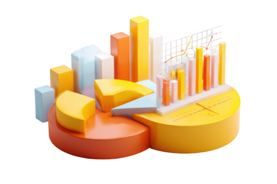 Colorful 3D data visualization.