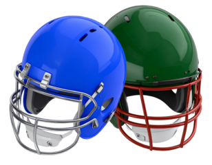 Isometric 3D American Football Helmet Illustration, Transparent Background PNG