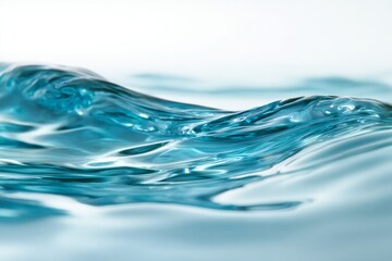 Close-up view of ocean waves with clear blue water in motion