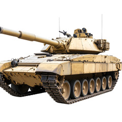 M1 Abrams tank, png stock photo file cut out and isolated on a transparent background - Generative AI