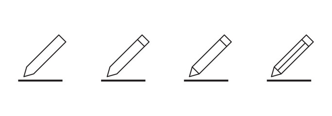 Pencil icon vector. pen sign and symbol. edit icon vector, Edit icon set. edit document icon. edit text icon. pencil. sign up eps 10