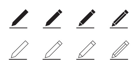 Pencil icon vector. pen sign and symbol. edit icon vector, Edit icon set. edit document icon. edit text icon. pencil. sign up eps 10